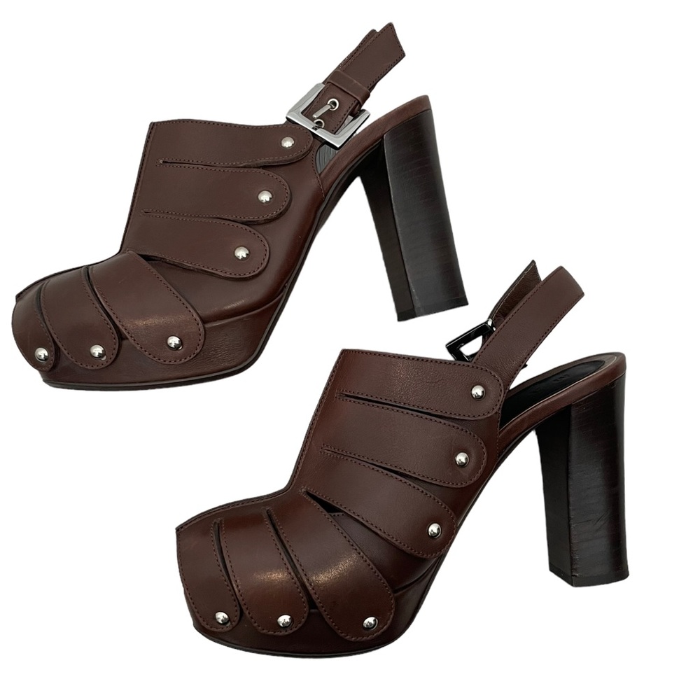 Marni Leather Heeled Mules